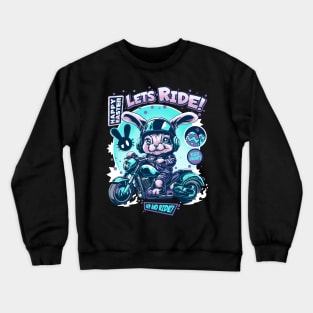 Easter Bunny ride Crewneck Sweatshirt